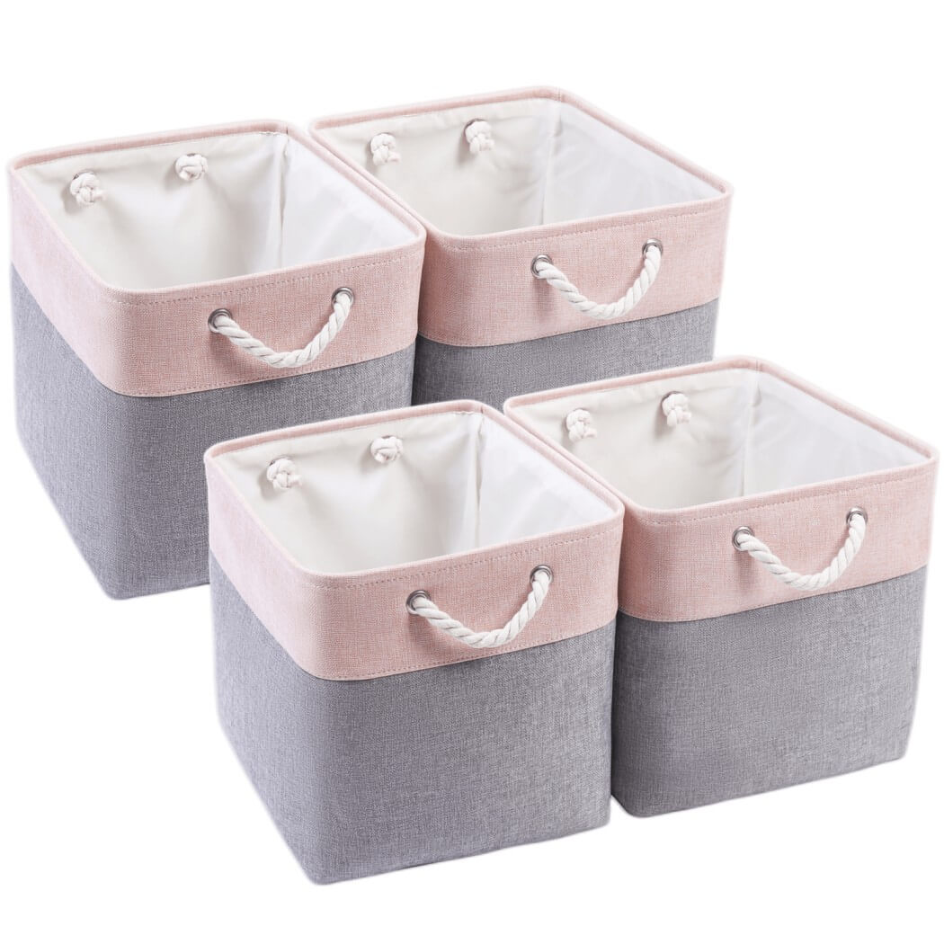 Storage Boxes | Canvas & EVA | Large 41.6L, 13"x15"x13"
