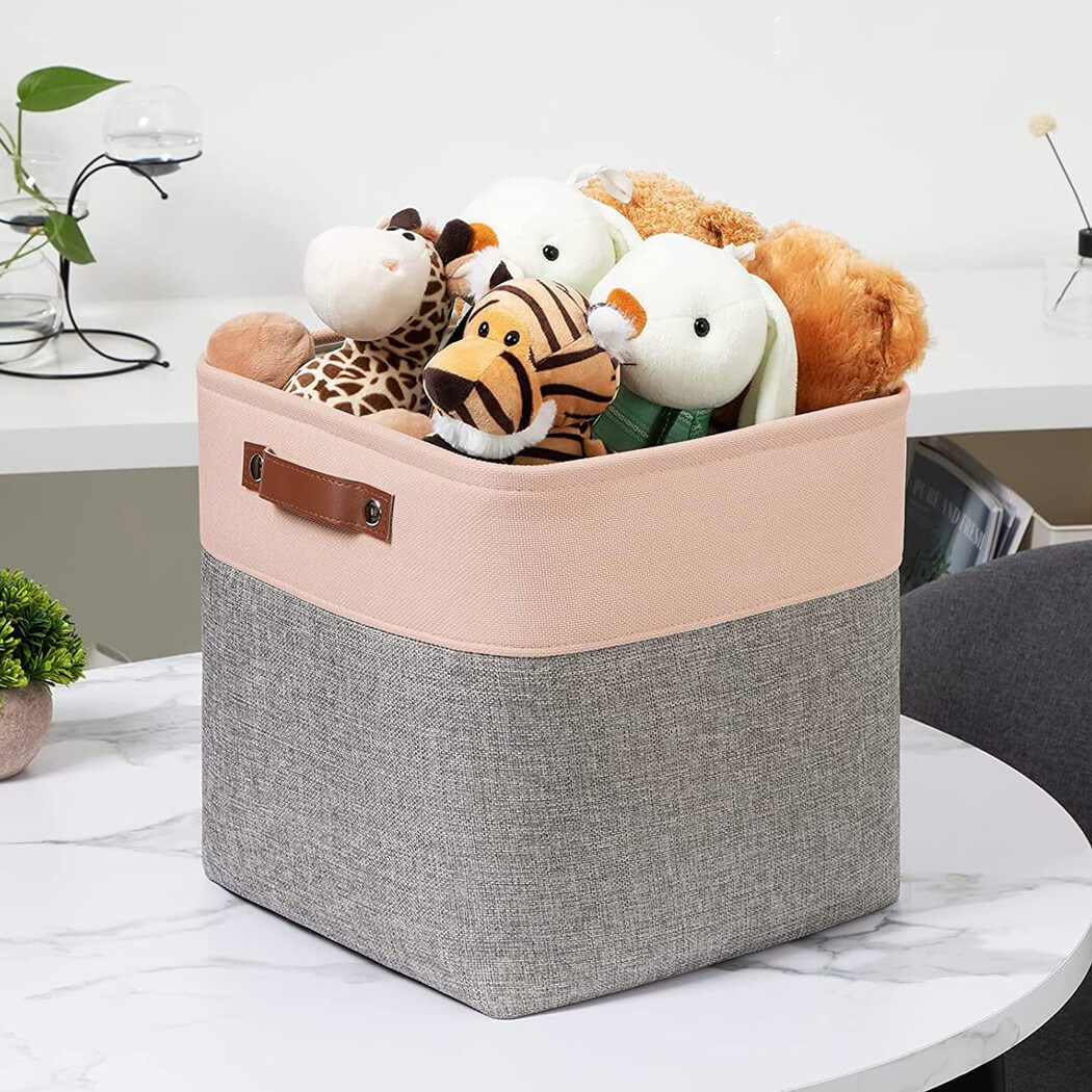 Storage Boxes | Canvas & EVA | Large 41.6L, 13"x15"x13"