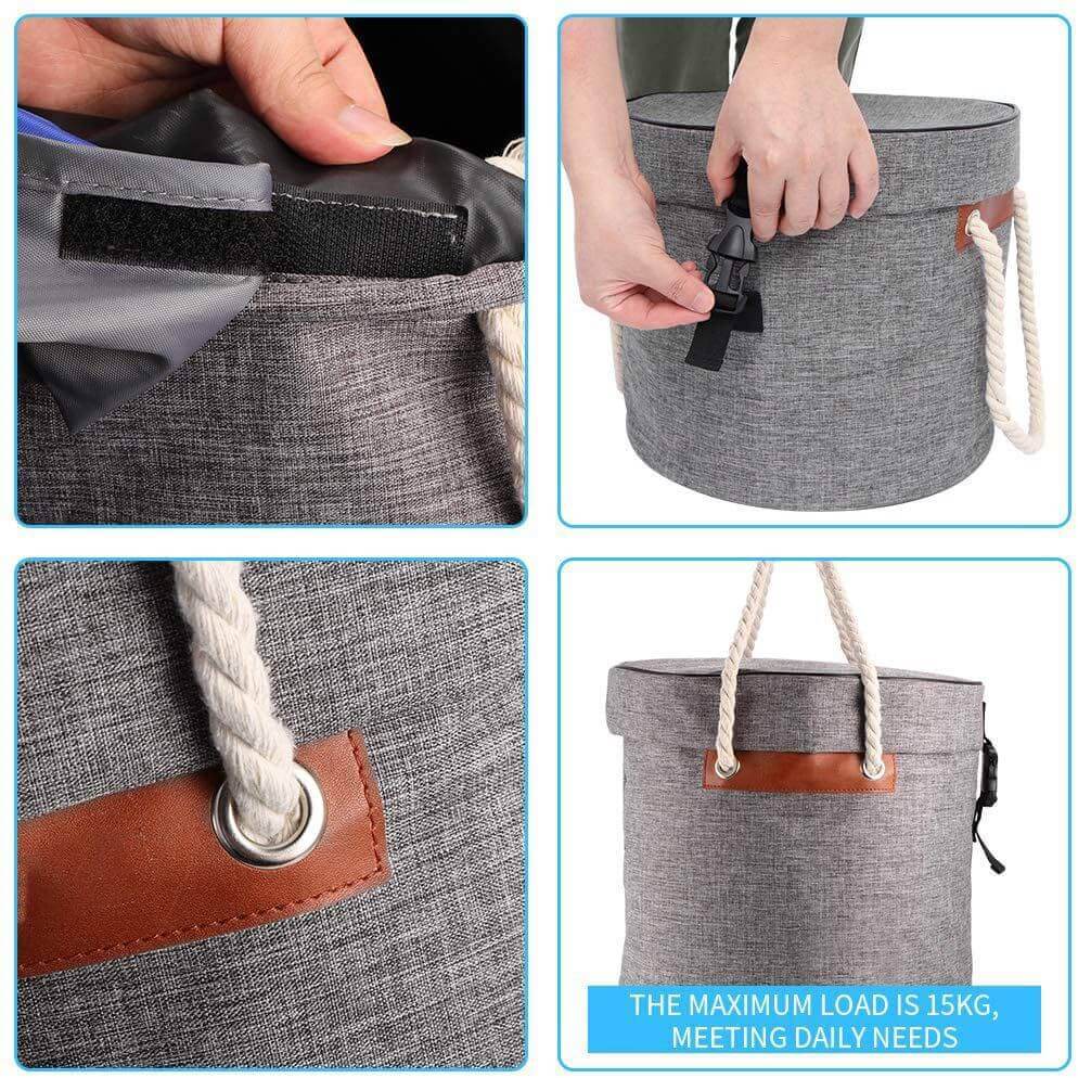 Portable Play Mat & Toy Storage Basket | Durable Fabric with Soft Handles | 30 cm Diameter