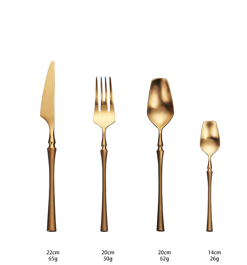 Venice Gold Cutlery Set | 18/10 Stainless Steel | 24 Pieces