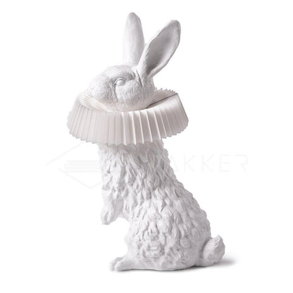 Rabbit Table Lamp | White Resin & Acrylic | Integrated LED