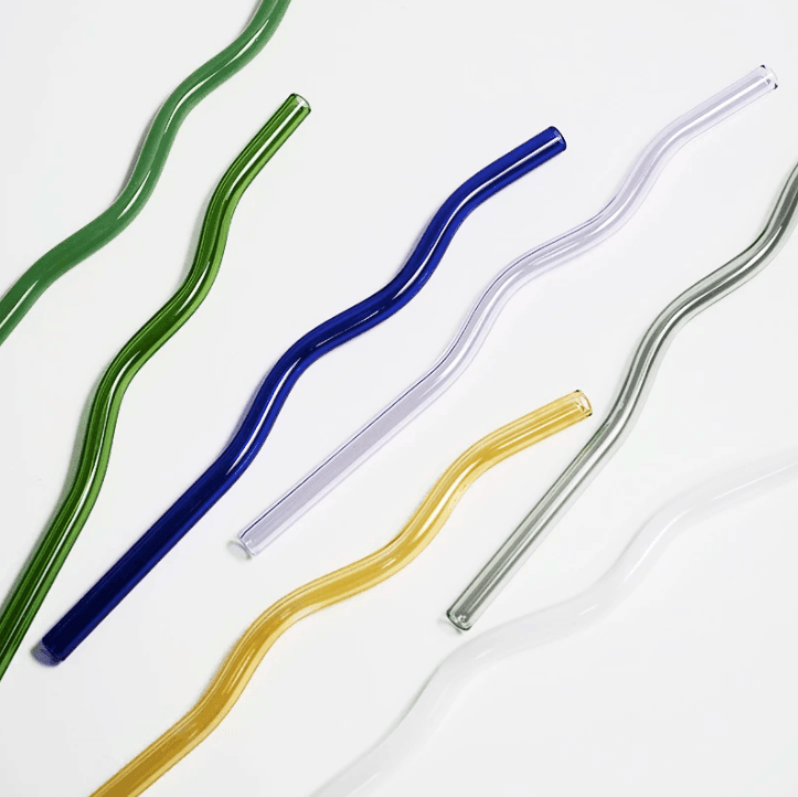 Glass Drinking Straws | Borosilicate Glass | Set of 4