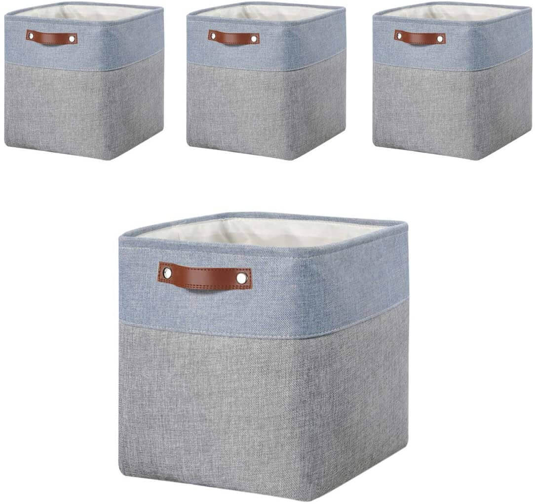 Storage Boxes | Canvas & EVA | Large 41.6L, 13"x15"x13"
