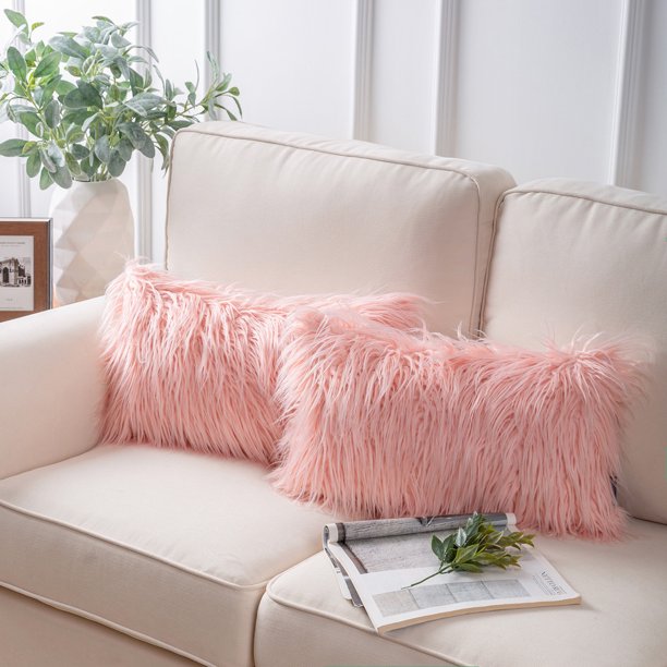 Sheep Fur Pillow Covers | Extra Fluffy & Shaggy | Set of 2