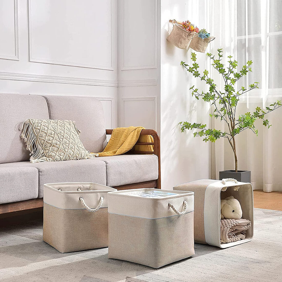 Storage Box | White Khaki | 28cm