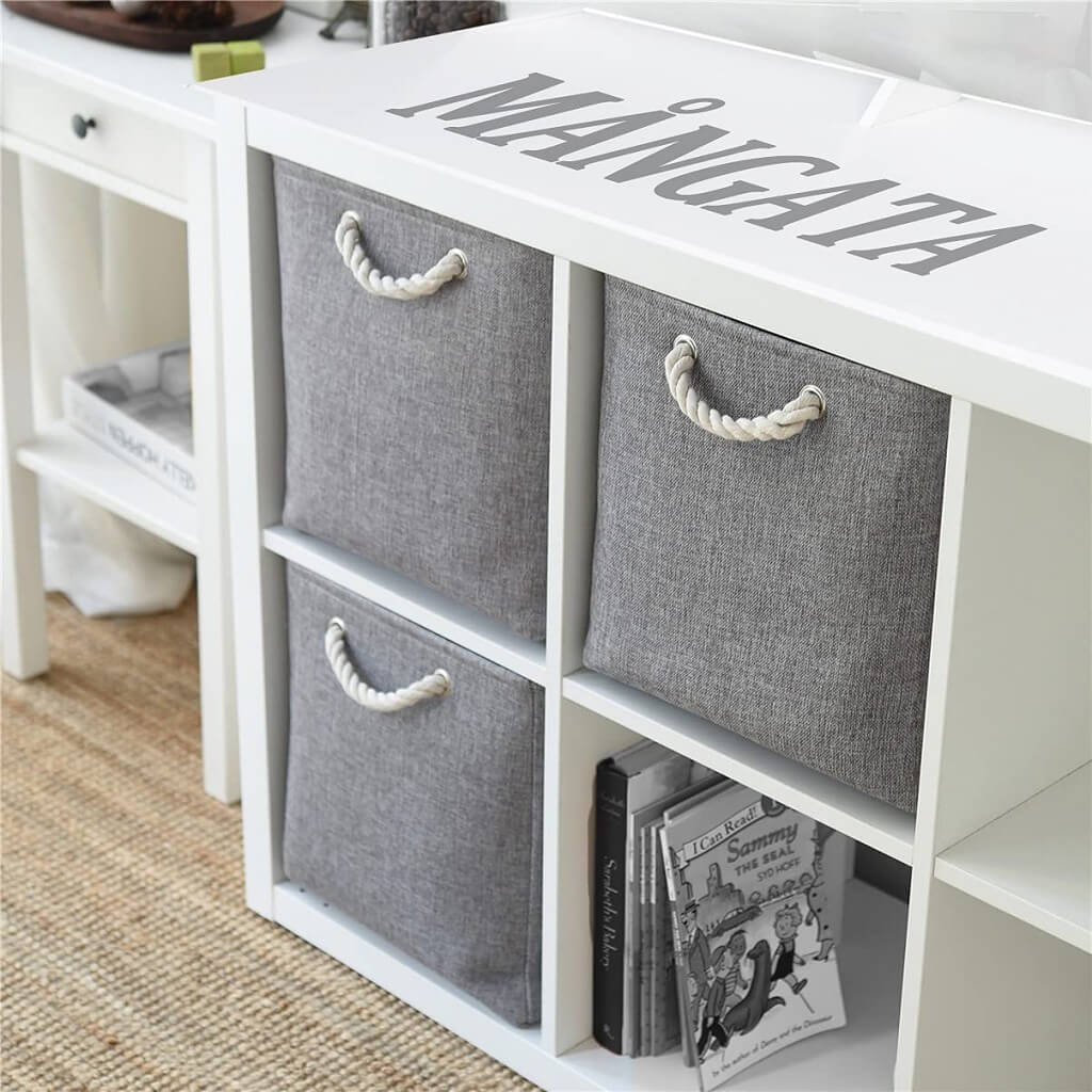 Fabric Storage Baskets | Set of 3 | 30cm Cube