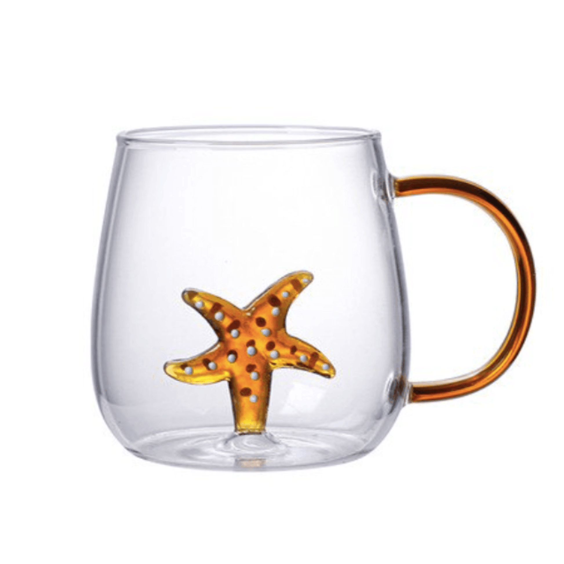 Starfish Animal Shape Glass Cup