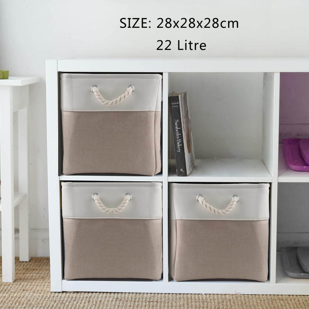 Storage Box | White Khaki | 28cm