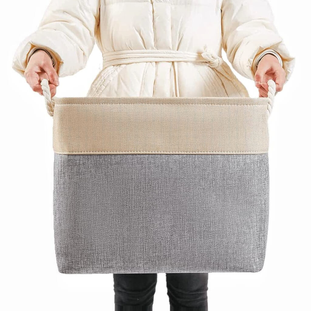 Storage Boxes | Canvas & EVA | Large 41.6L, 13"x15"x13"