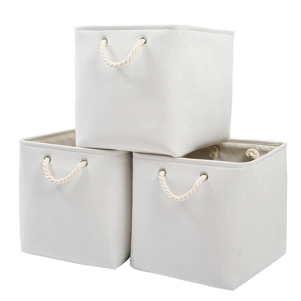 Storage Boxes | Canvas & EVA | Large 41.6L, 13"x15"x13"