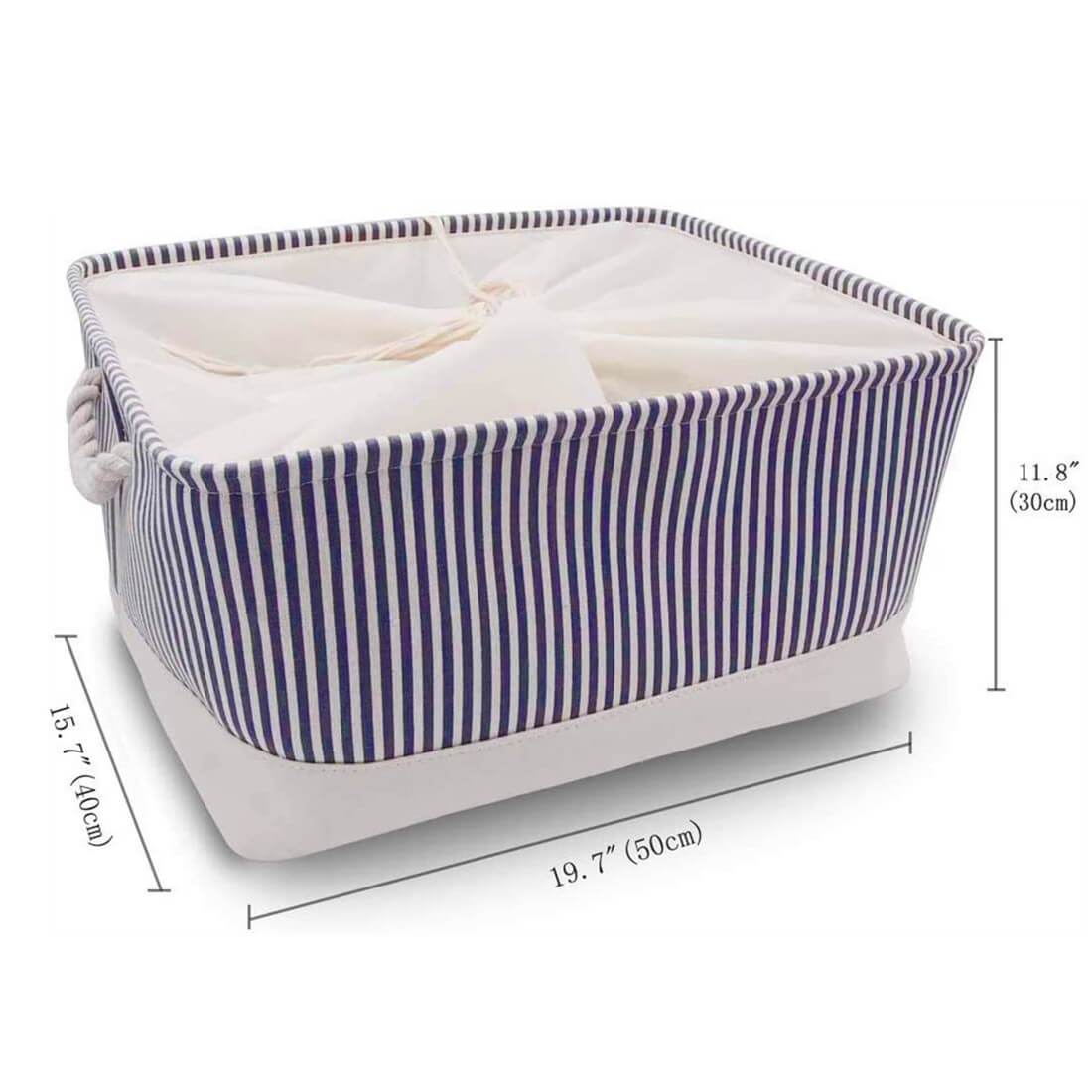 Canvas Storage Box | Lightweight & Durable | Grey, Beige, Blue Options