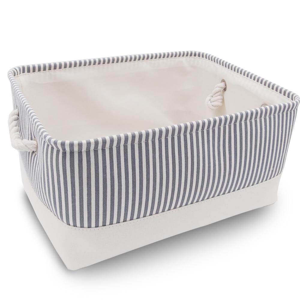 Canvas Storage Box | Lightweight & Durable | Grey, Beige, Blue Options