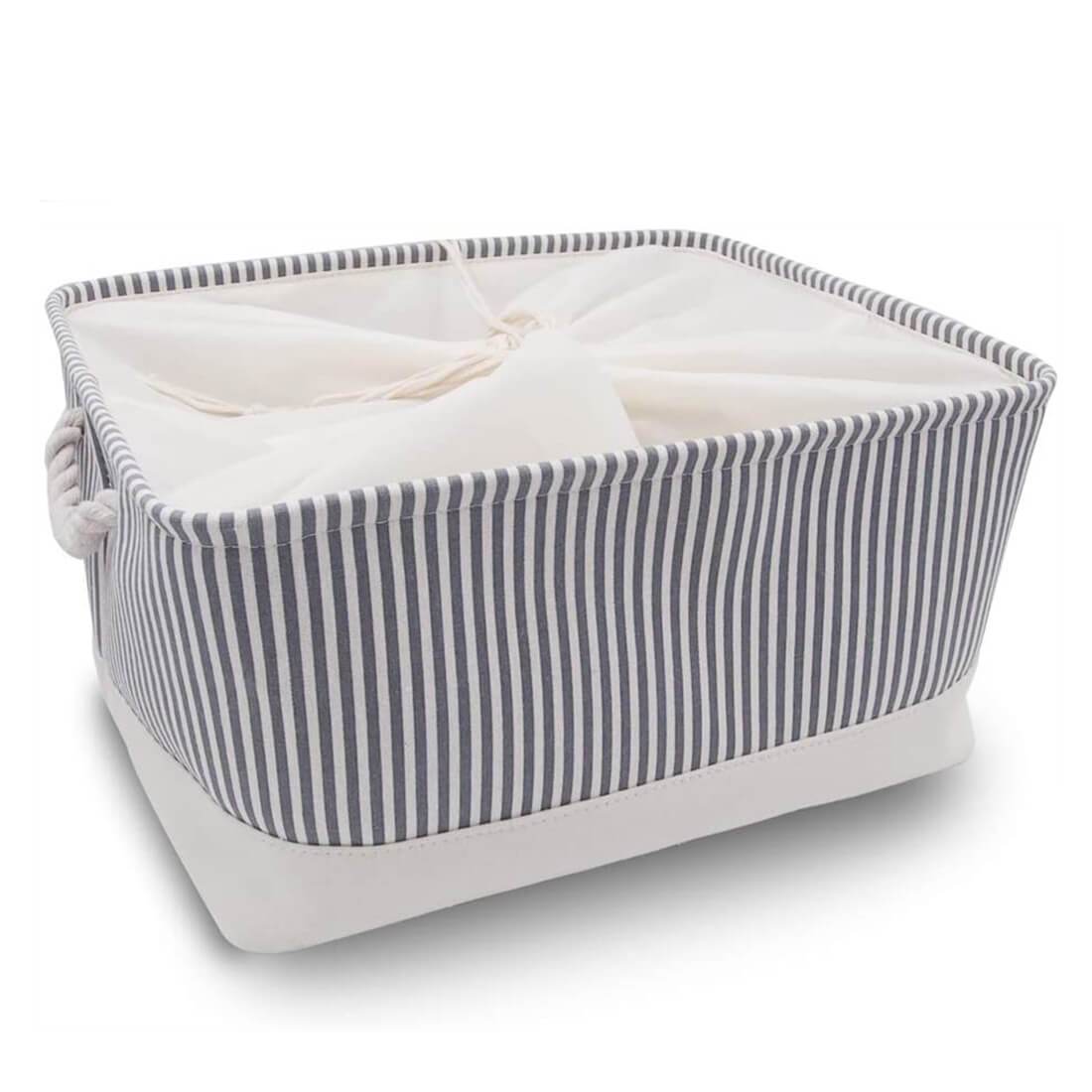 Canvas Storage Box | Lightweight & Durable | Grey, Beige, Blue Options