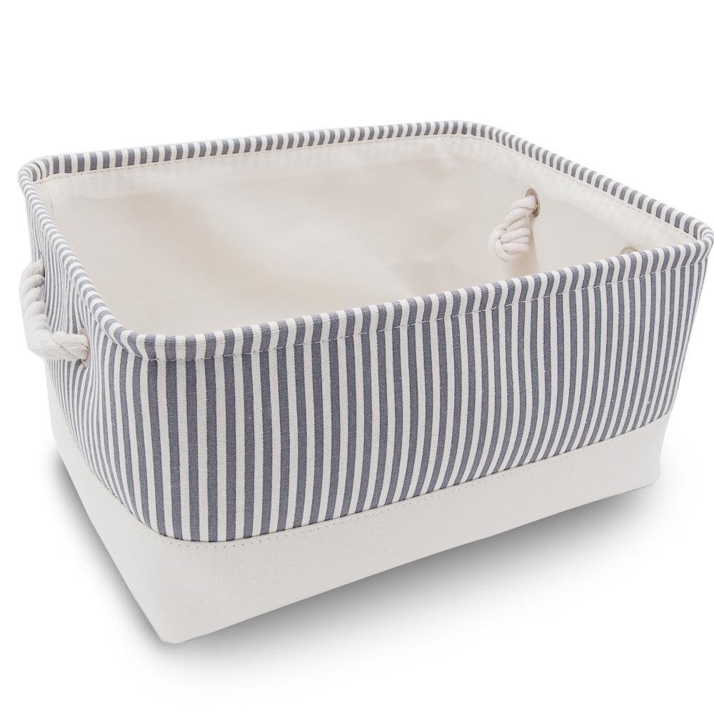 Canvas Storage Box | Lightweight & Durable | Grey, Beige, Blue Options