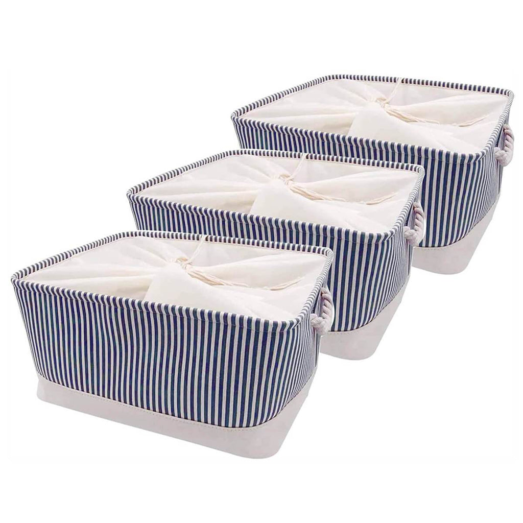 Canvas Storage Box | Lightweight & Durable | Grey, Beige, Blue Options