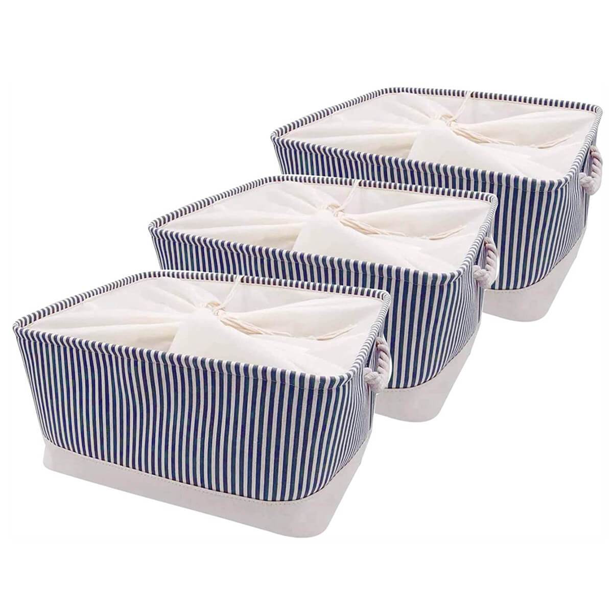Canvas Storage Box | Lightweight & Durable | Grey, Beige, Blue Options