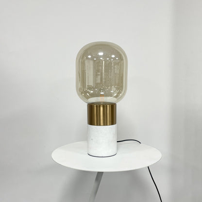 Storm Table Lamp | Glass & Marble | 23cm Diameter