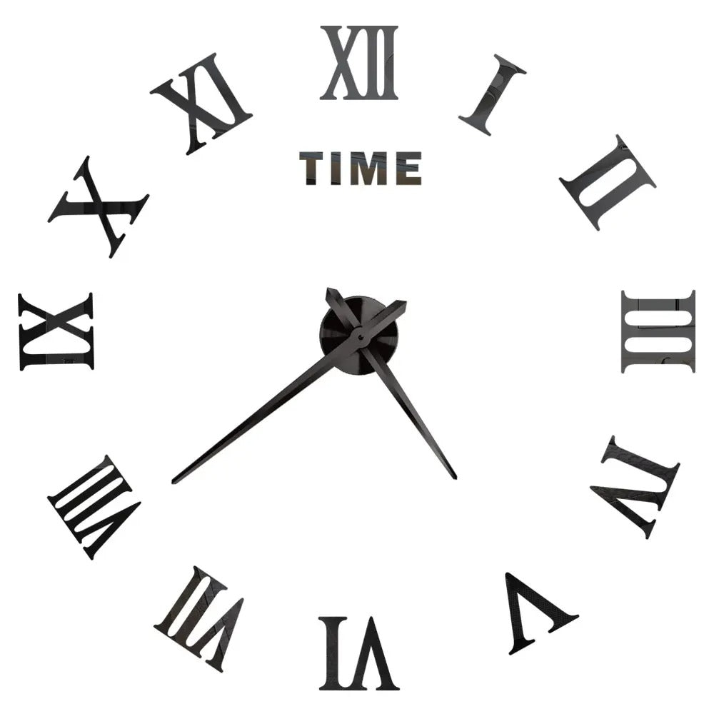DecoHorloge – Grande Horloge Murale 3D | Acrylique Miroir | Jusqu'à 120cm