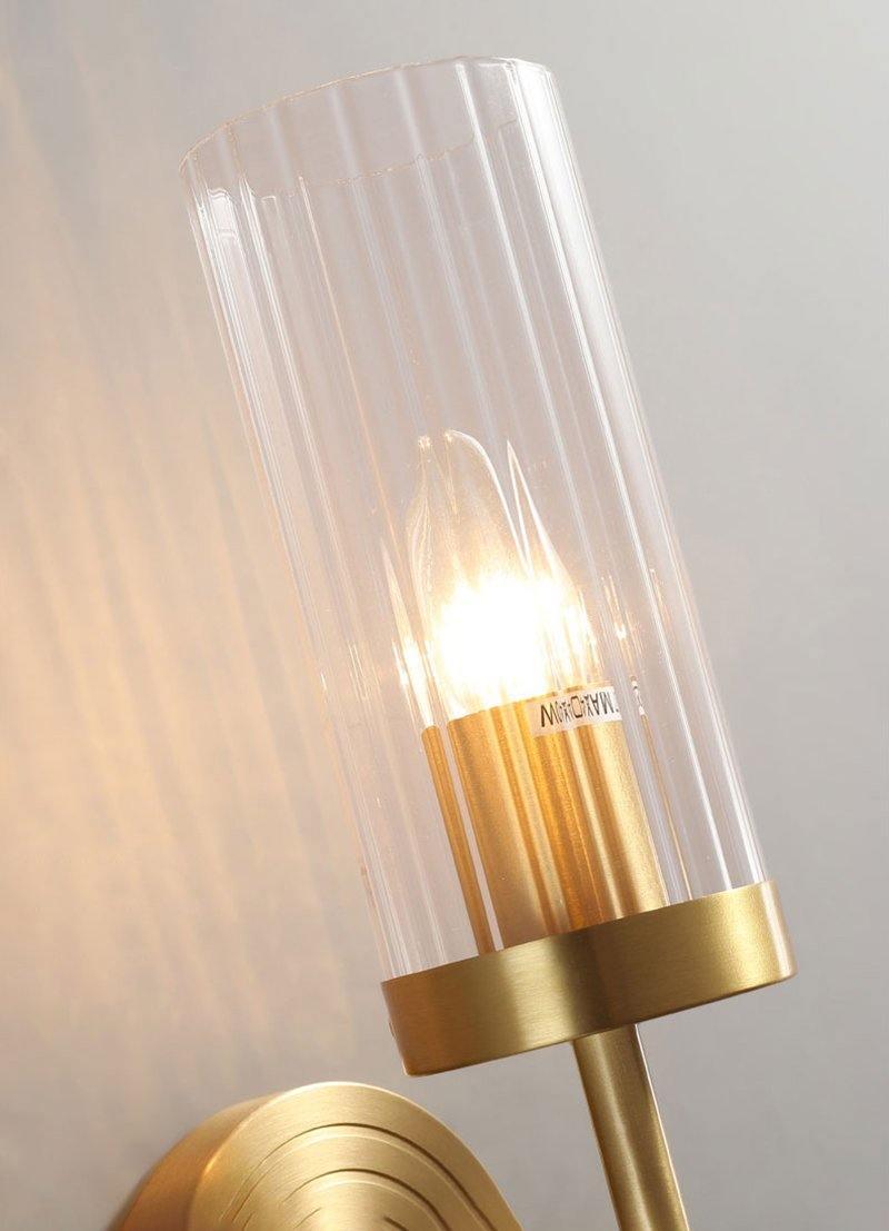 Alouette Wall Light | Copper & Glass | Brass Finish