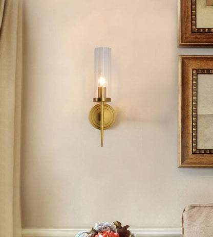 Alouette Wall Light | Copper & Glass | Brass Finish