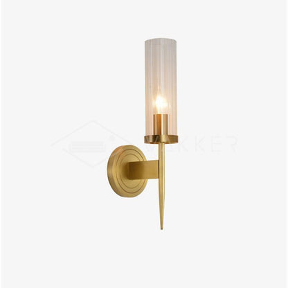 Alouette Wall Light | Copper & Glass | Brass Finish