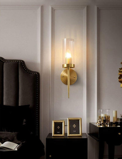 Alouette Wall Light | Copper & Glass | Brass Finish