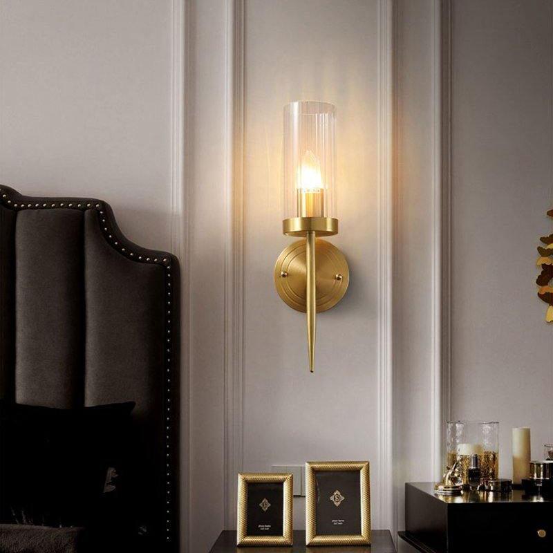 Alouette Wall Light | Copper & Glass | Brass Finish