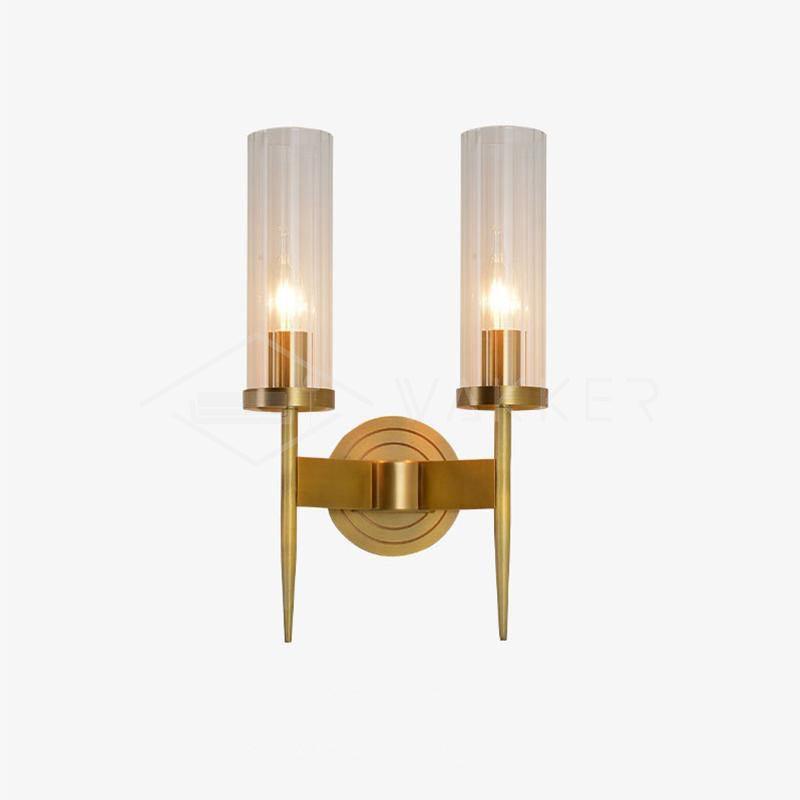 Alouette Wall Light | Copper & Glass | Brass Finish