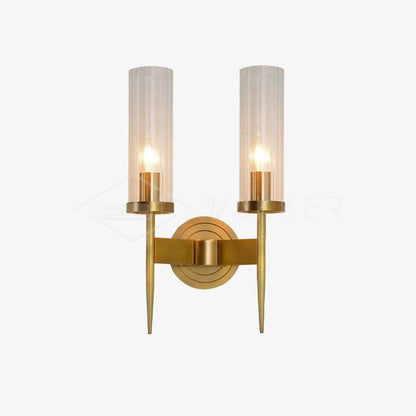Alouette Wall Light | Copper & Glass | Brass Finish