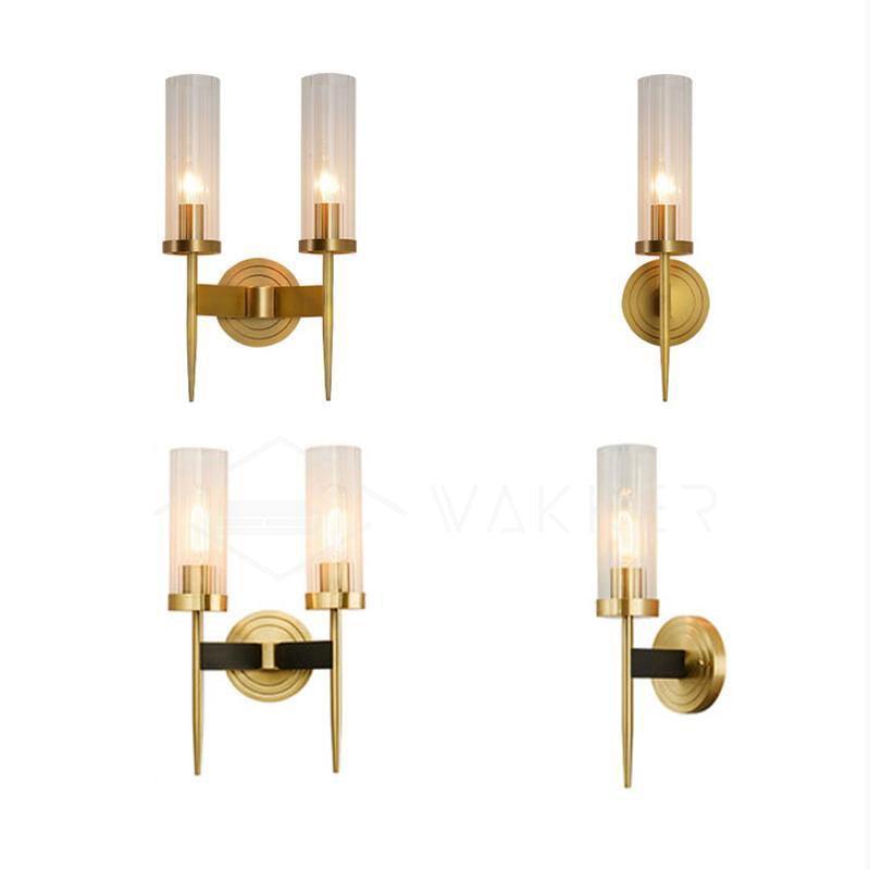 Alouette Wall Light | Copper & Glass | Brass Finish