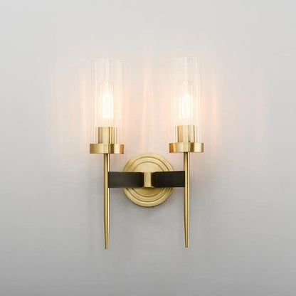 Alouette Wall Light | Copper & Glass | Brass Finish