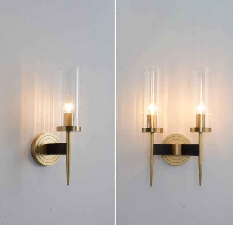 Alouette Wall Light | Copper & Glass | Brass Finish
