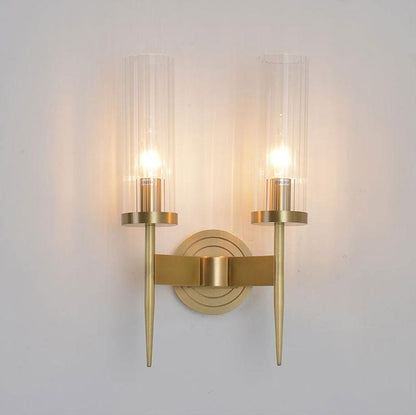 Alouette Wall Light | Copper & Glass | Brass Finish