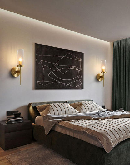 Alouette Wall Light | Copper & Glass | Brass Finish