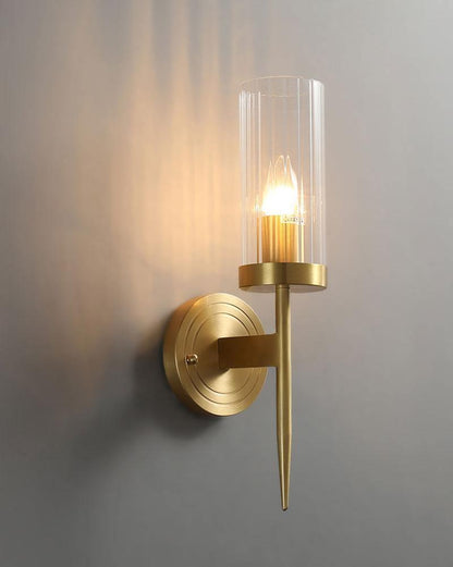 Alouette Wall Light | Copper & Glass | Brass Finish
