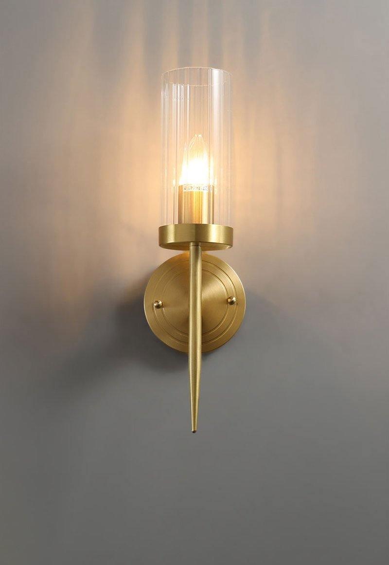 Alouette Wall Light | Copper & Glass | Brass Finish