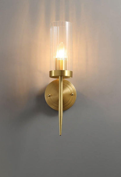 Alouette Wall Light | Copper & Glass | Brass Finish