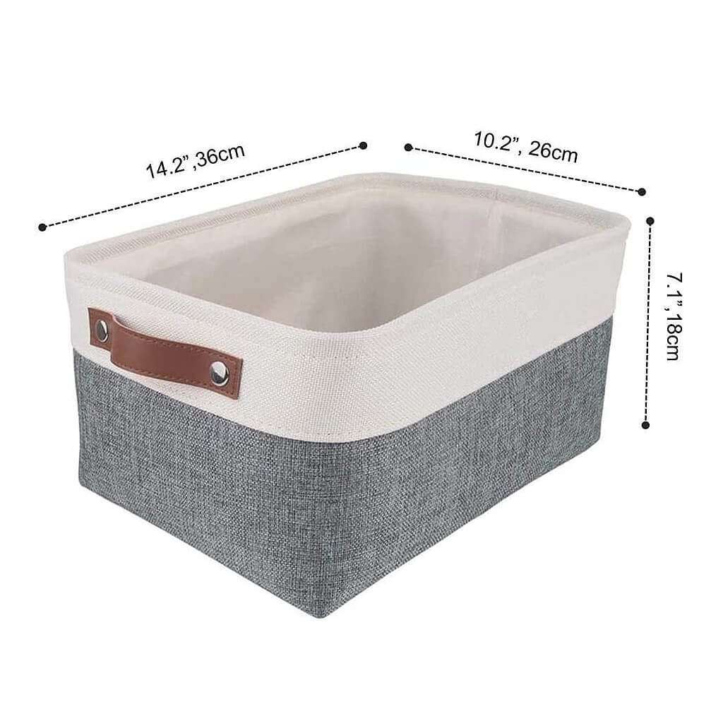 Waterproof Foldable Storage Box | Three-Layer Material | Cold Grey & White