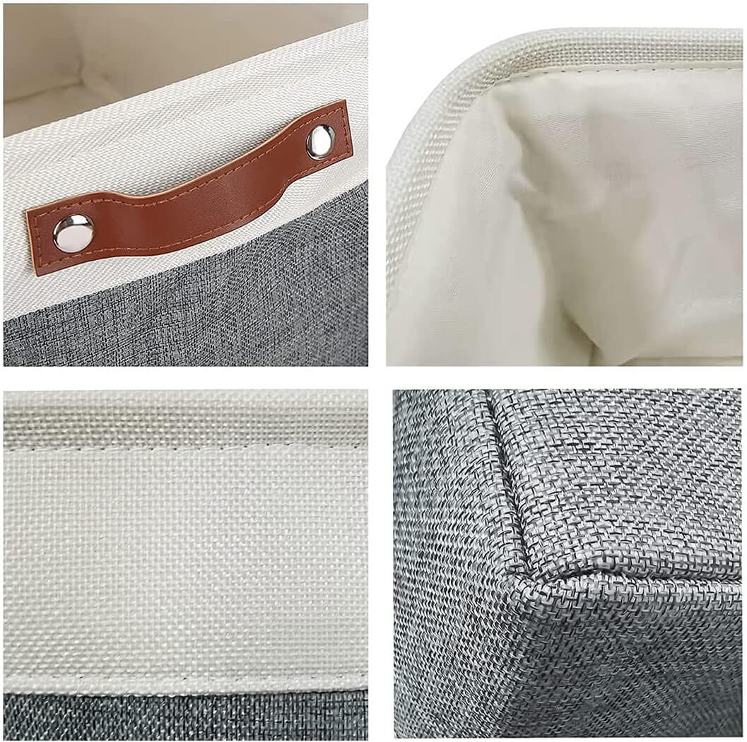 Waterproof Foldable Storage Box | Three-Layer Material | Cold Grey & White
