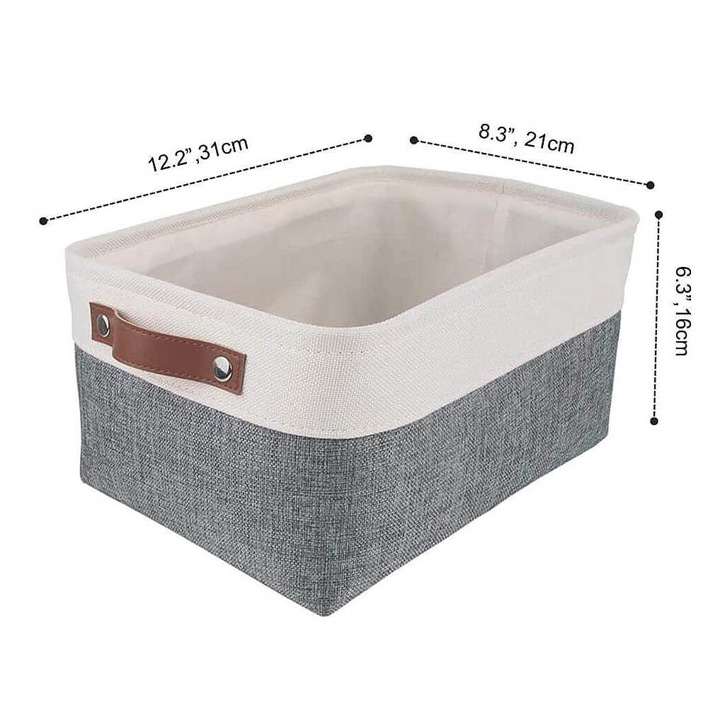Waterproof Foldable Storage Box | Three-Layer Material | Cold Grey & White