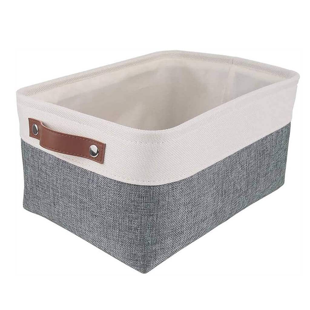 Waterproof Foldable Storage Box | Three-Layer Material | Cold Grey & White