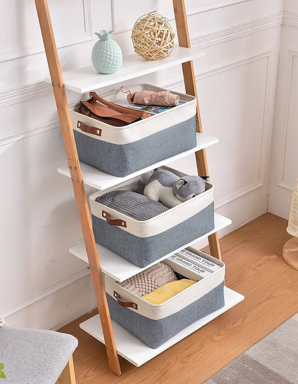 Waterproof Foldable Storage Box | Three-Layer Material | Cold Grey & White