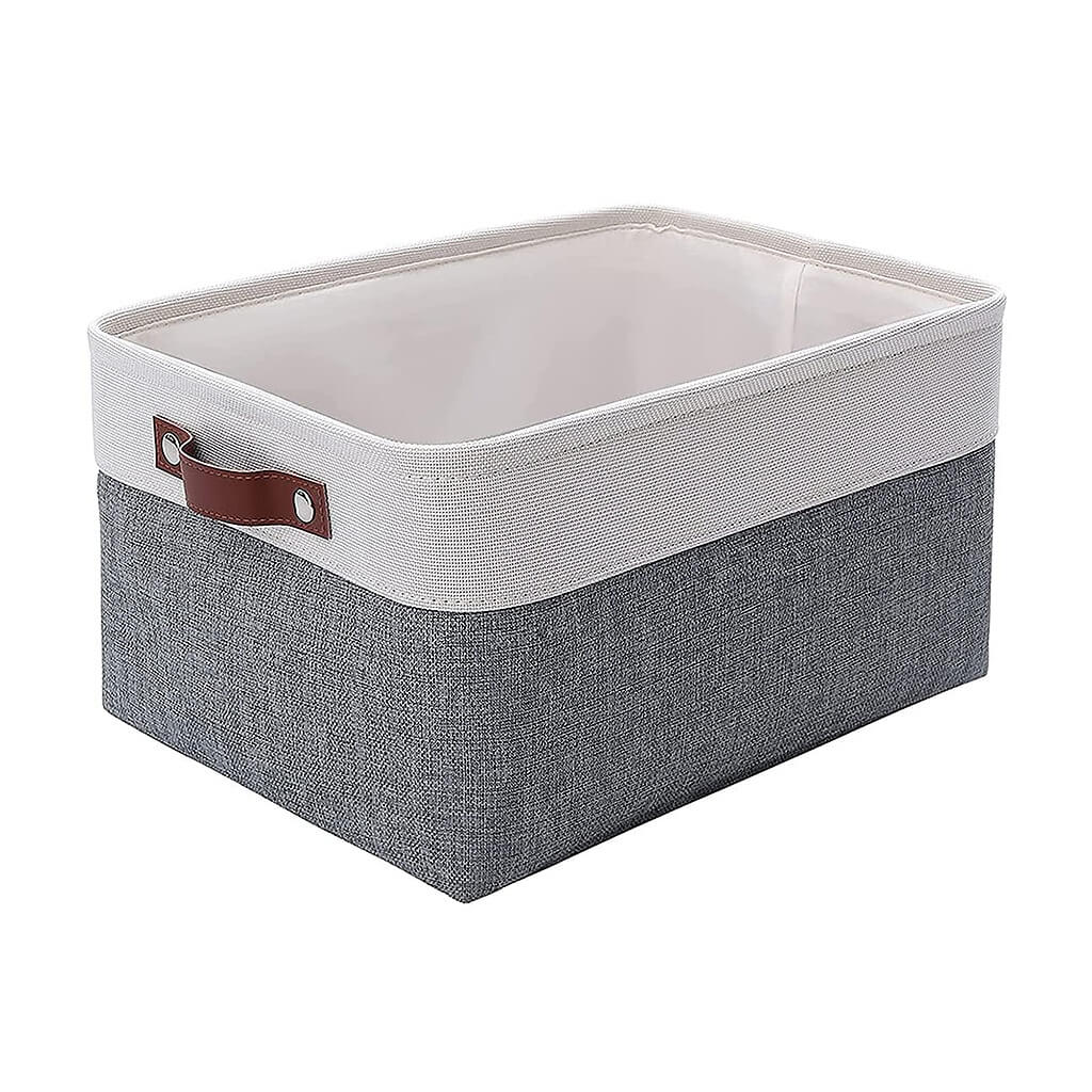 Waterproof Foldable Storage Box | Three-Layer Material | Cold Grey & White