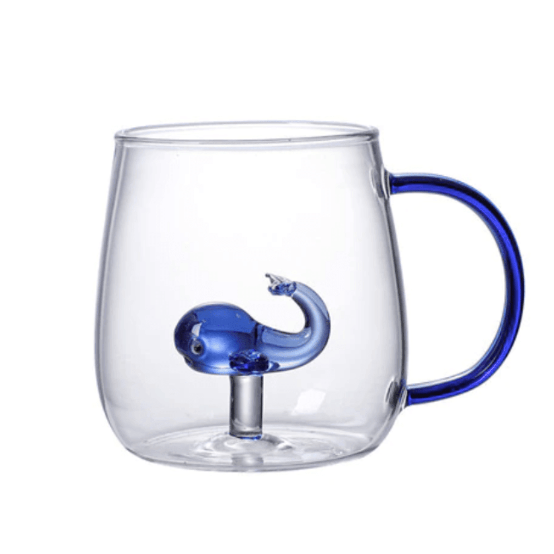 Whale Animal Shape Glass Cup