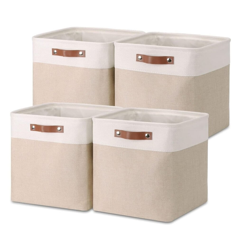 Storage Boxes | Canvas & EVA | Large 41.6L, 13"x15"x13"