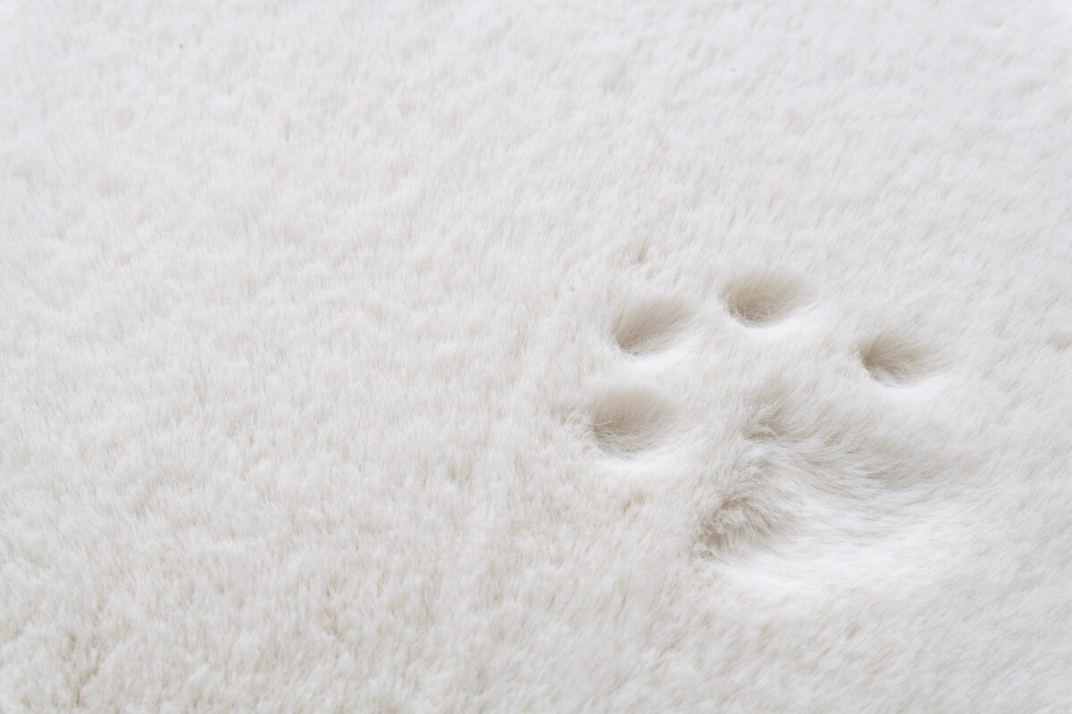 Super Soft Extra Thick Rectangular Rabbit Fur Area Rug