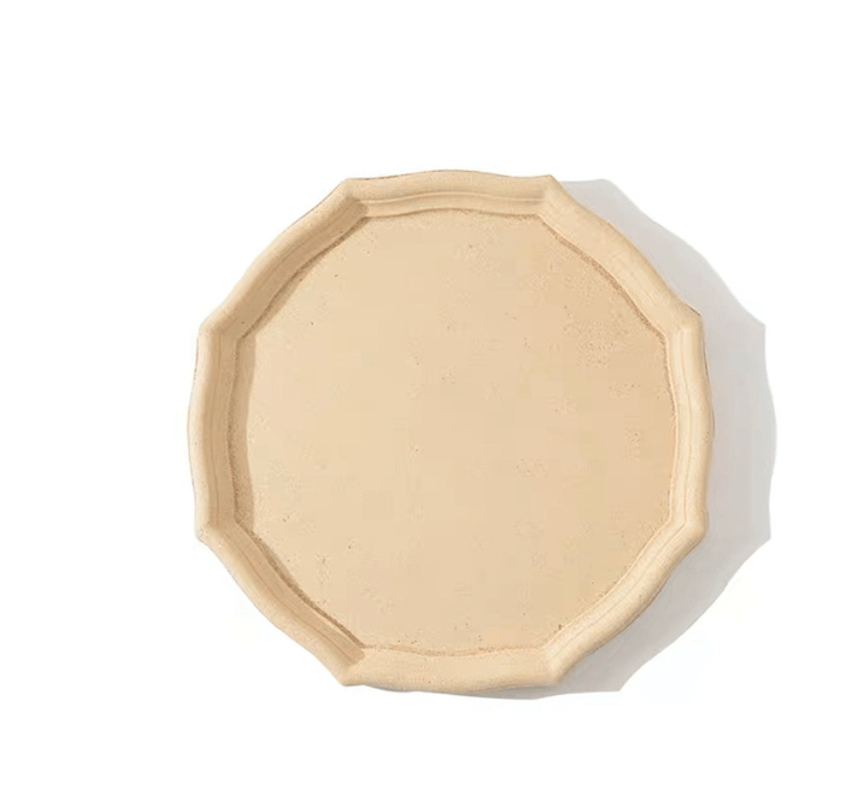 Wood Storage Tray | Ceramic-Like Finish | 31CM Diameter
