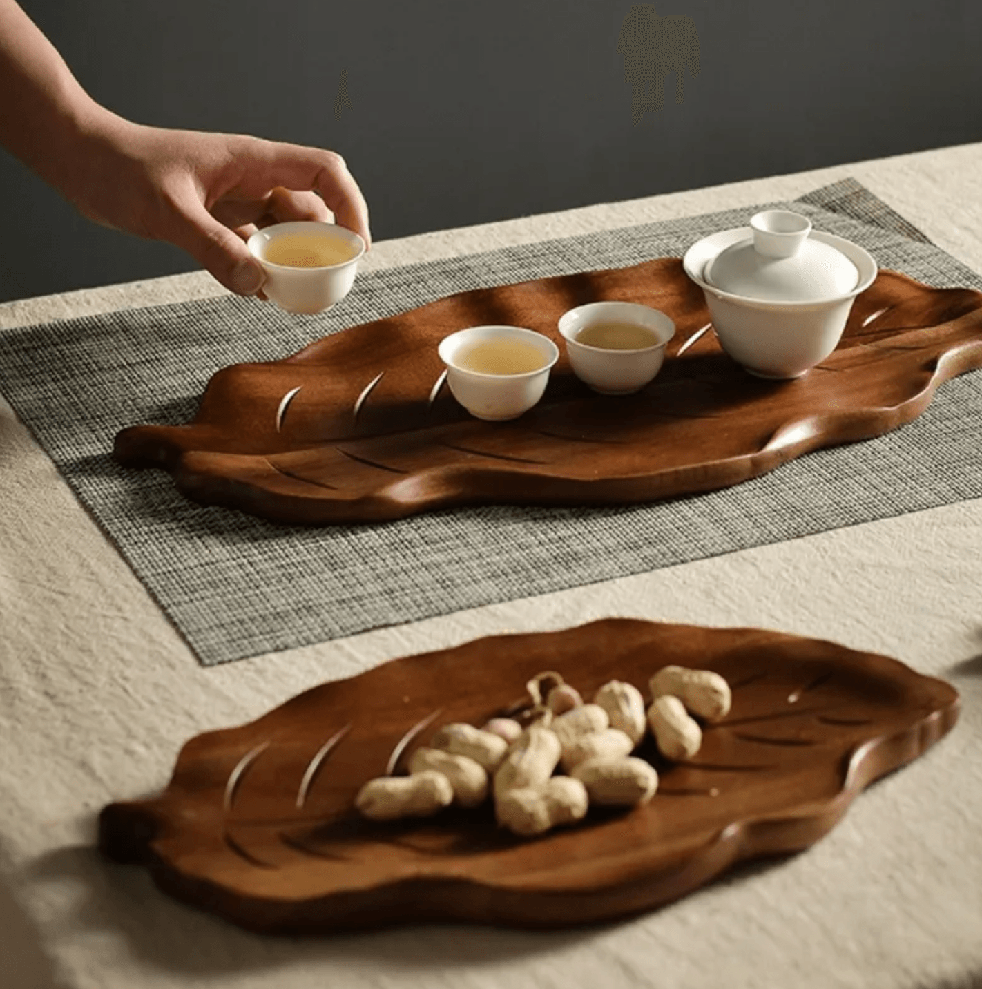Wooden Fruit Dessert Snack Serving Tray