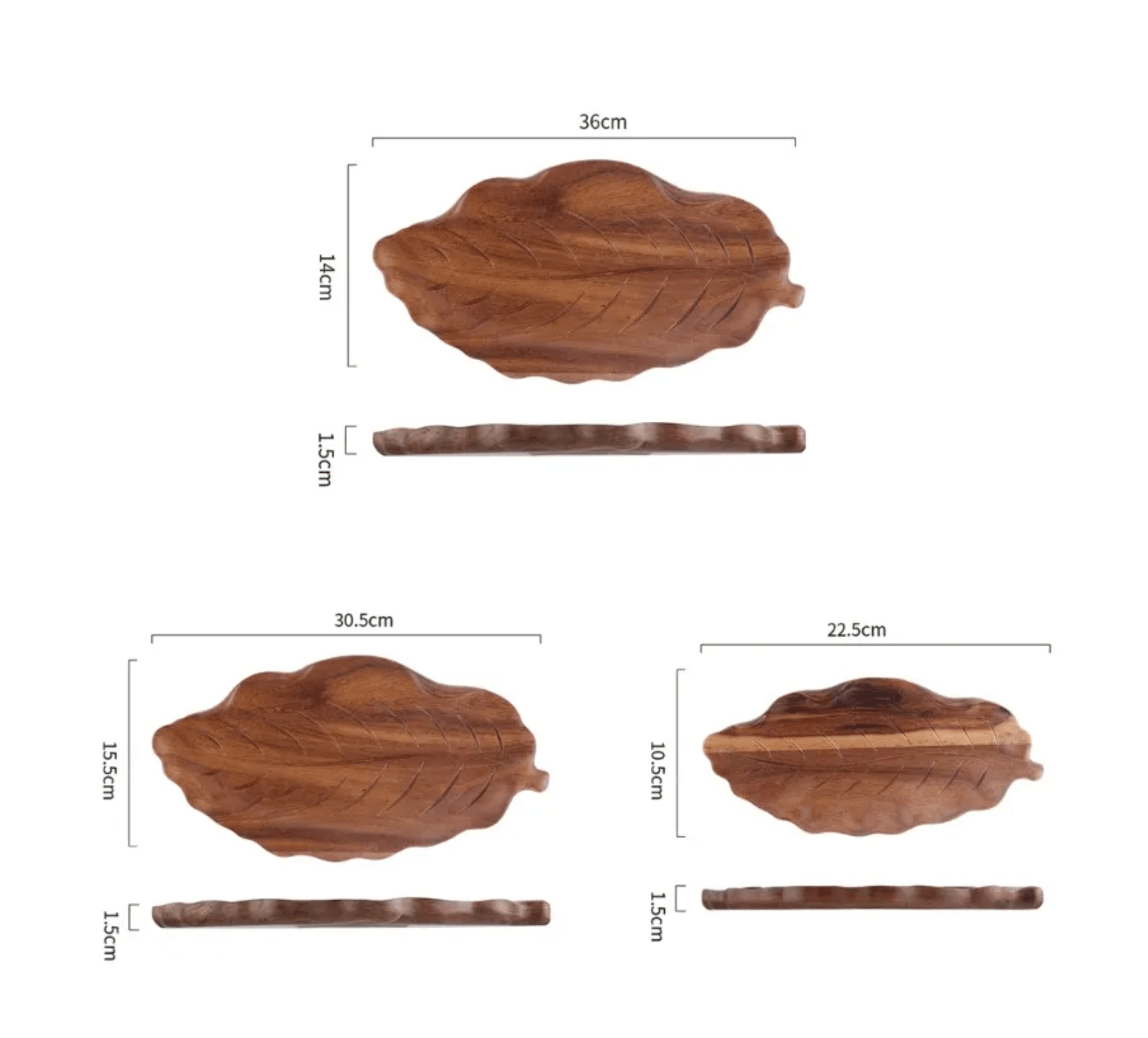 Wooden Fruit Dessert Snack Serving Tray