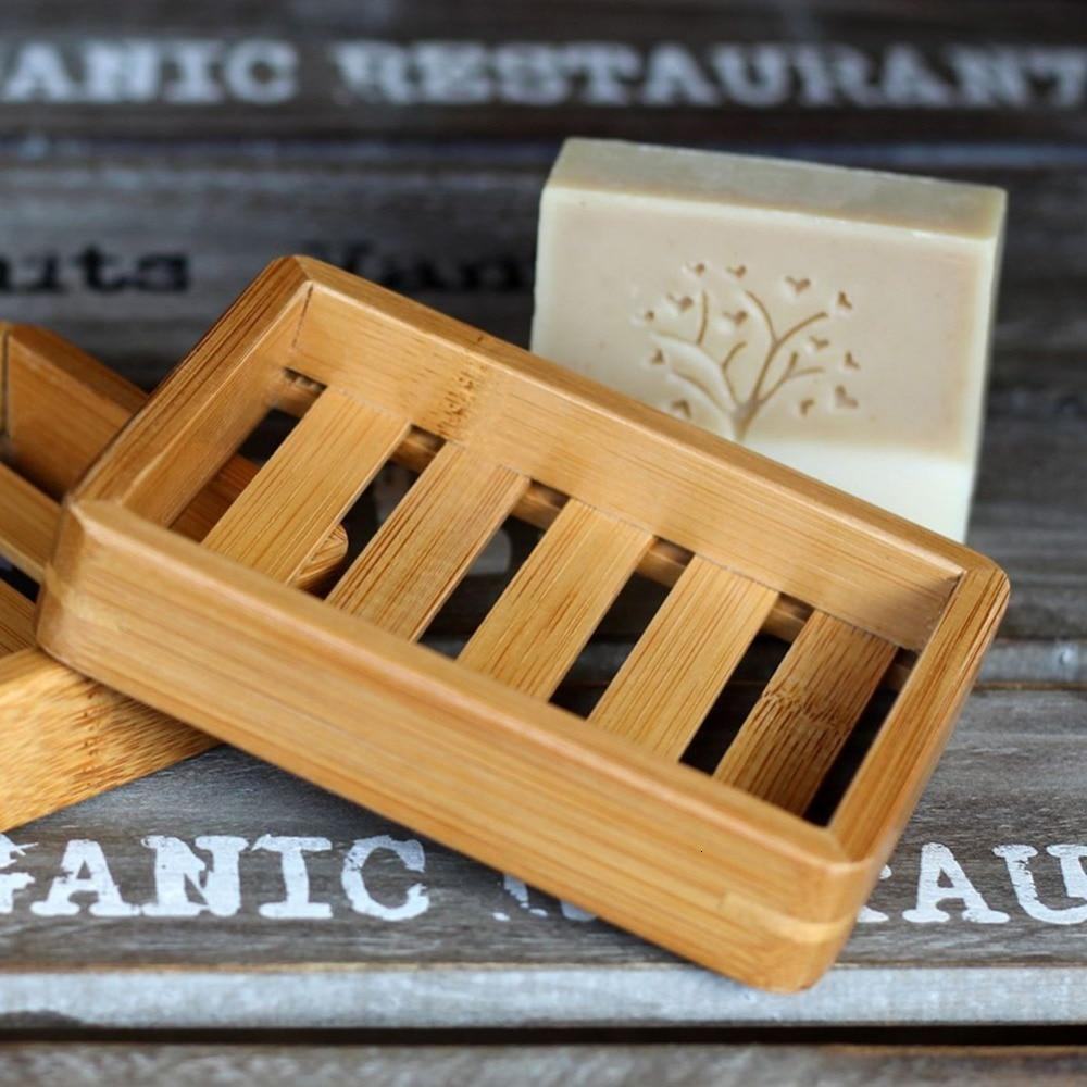 Bamboo Soap Dish Tray | Natural Wood | Ventilated Design